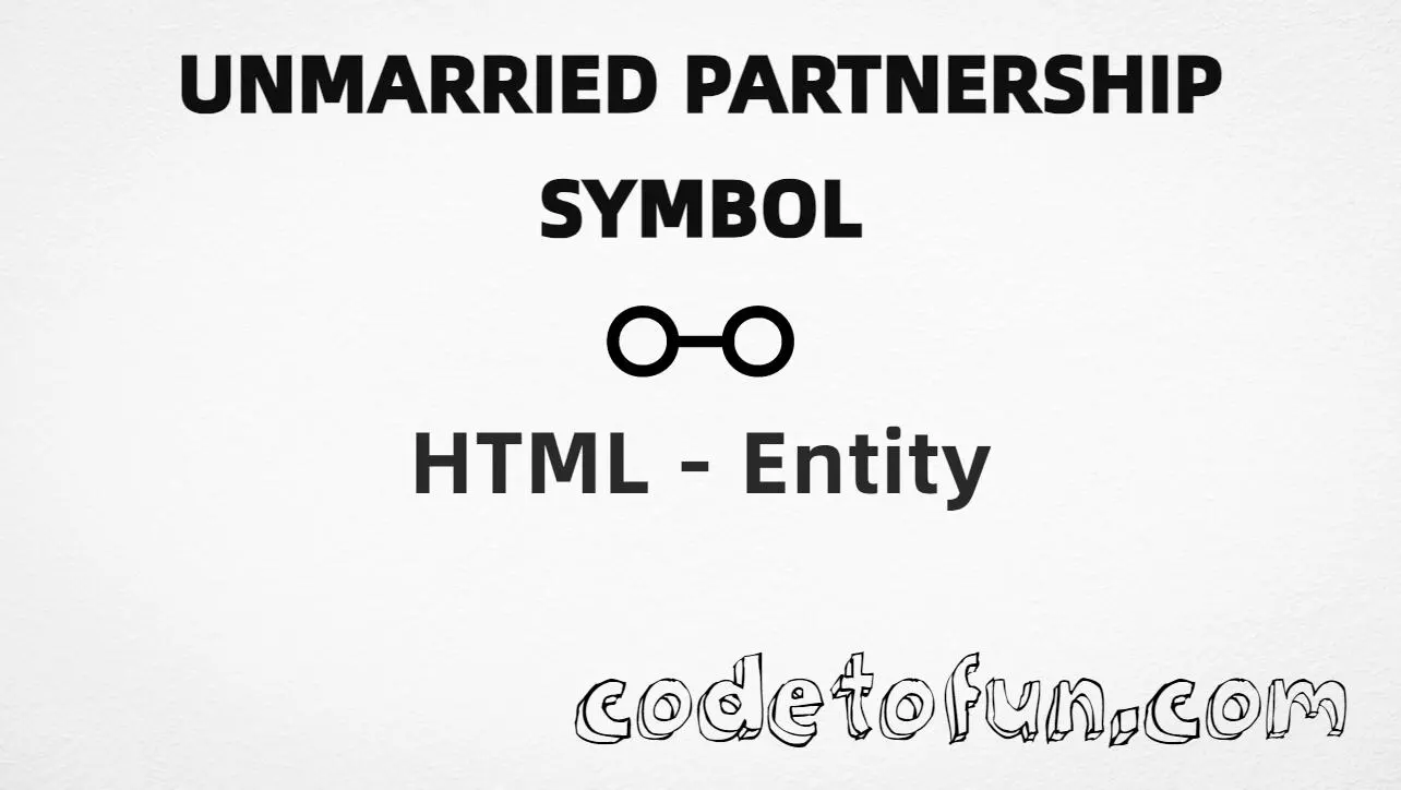 HTML entity for Unmarried Partnership Symbol (U+26AF) — hex, decimal, and CSS tutorial