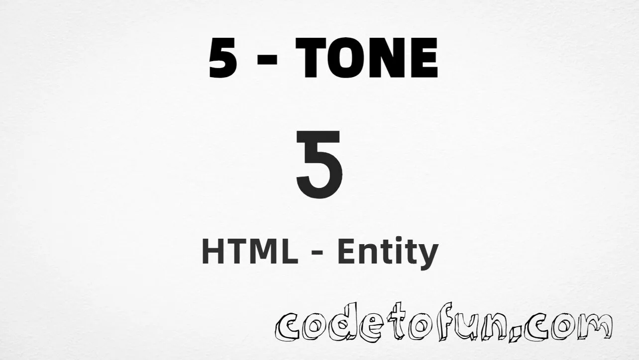 HTML entity for Uppercase 5 Tone (U+01BC) — hex, decimal, and CSS tutorial