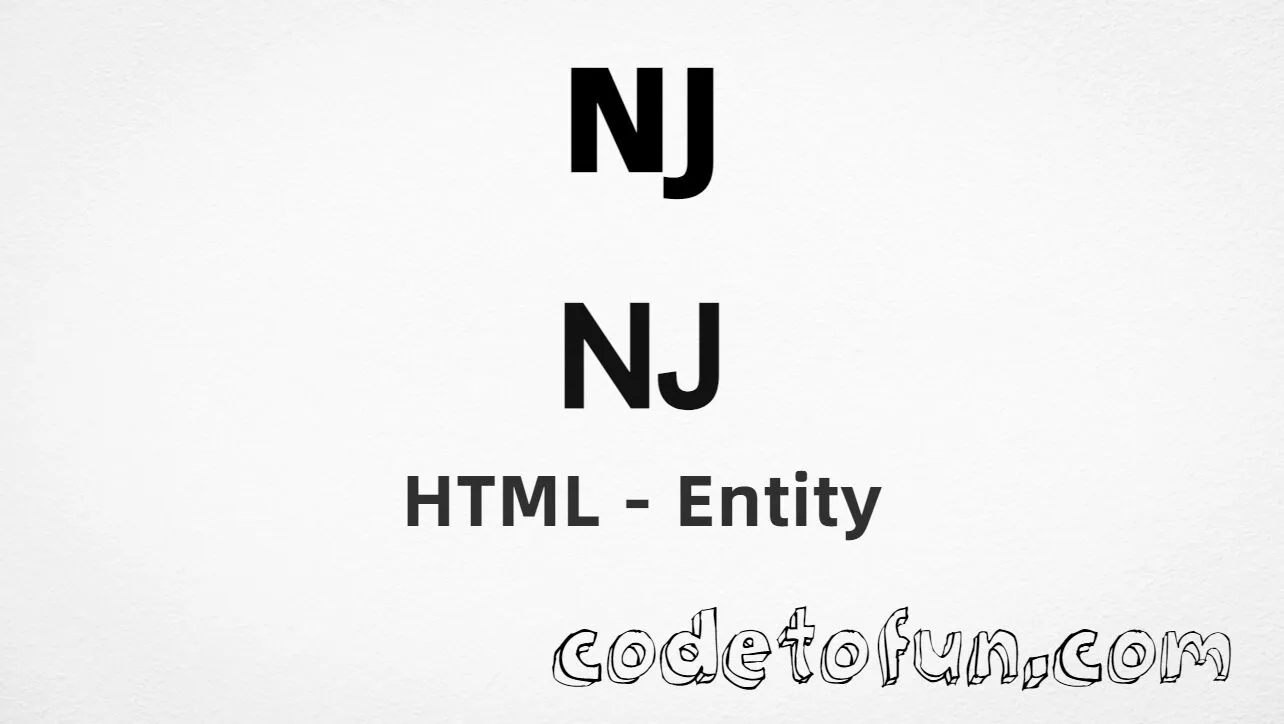 HTML entity for Uppercase NJ (U+01CA) — hex, decimal, and CSS tutorial