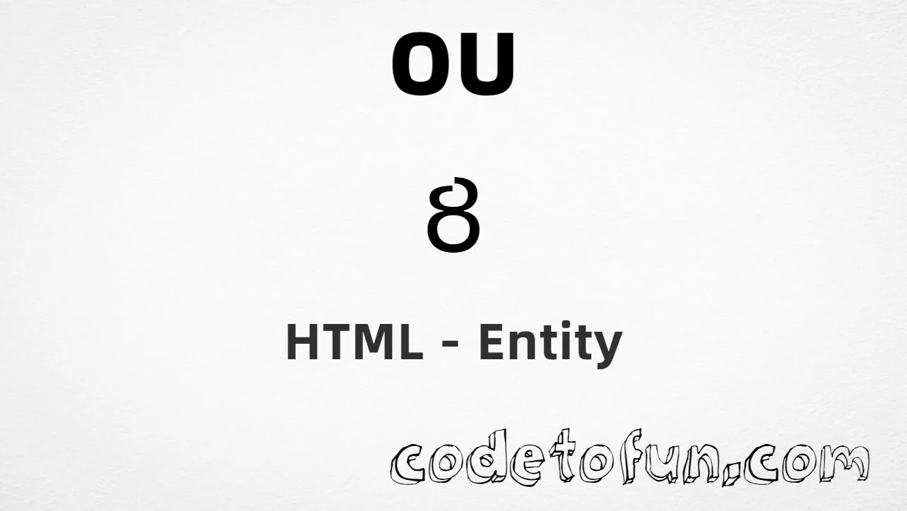 HTML entity for Latin capital letter ou ligature (U+0222) — hex, decimal, and CSS tutorial
