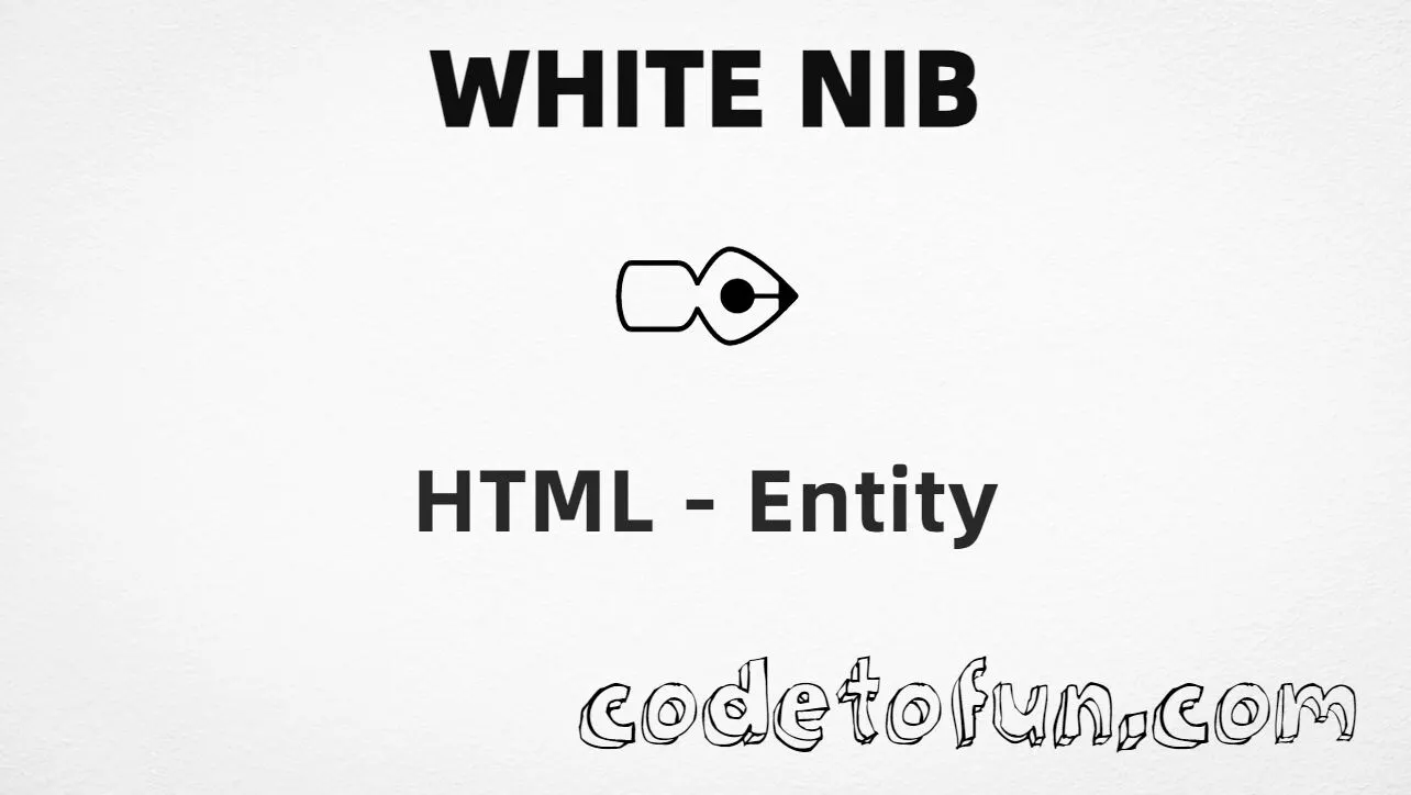 HTML entity for White Nib (U+2711) — hex, decimal, and CSS tutorial