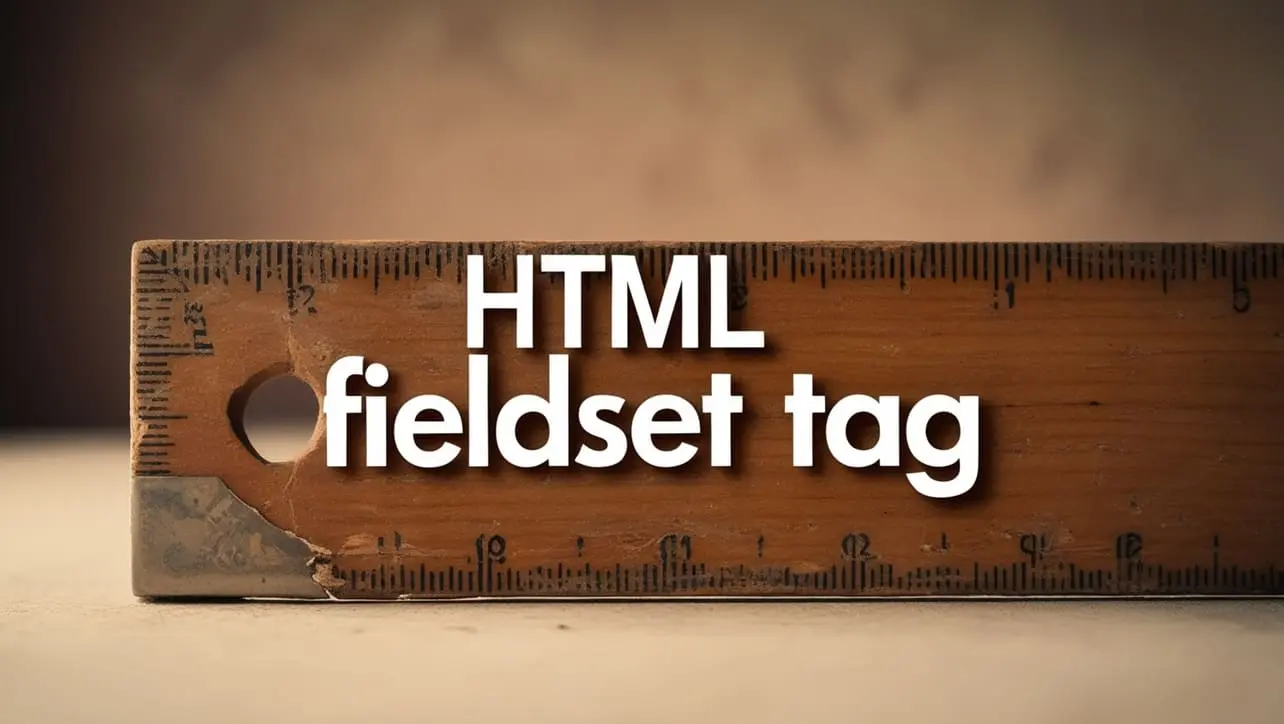 HTML fieldset tag tutorial — grouping related form controls with legend