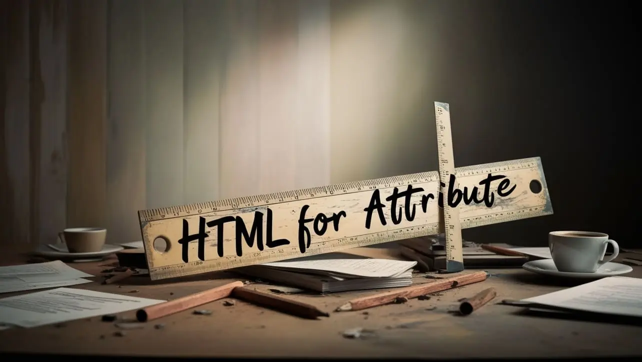 HTML for attribute tutorial — associate label elements with form controls using matching id values
