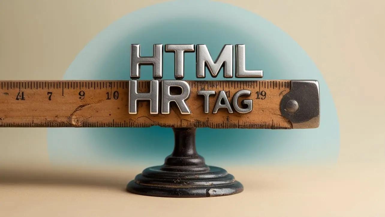 HTML hr tag tutorial — horizontal rules and thematic content breaks