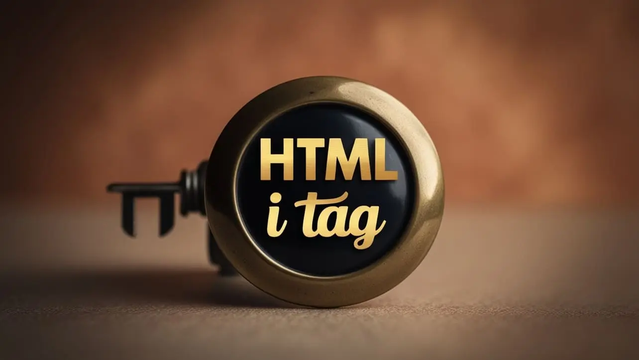 HTML i tag tutorial — italic text and alternate voice in prose
