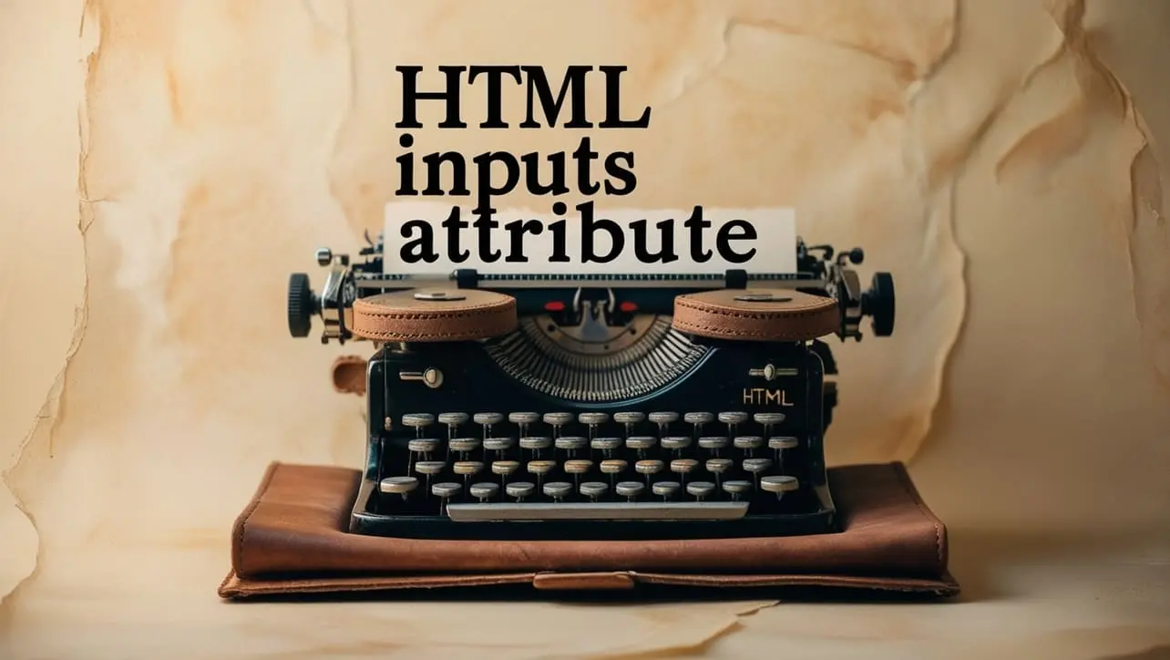 HTML Inputs tutorial — form fields and input types