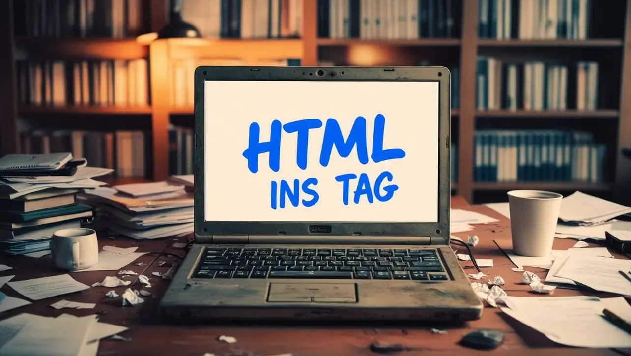 HTML ins tag tutorial — mark inserted text and document revisions