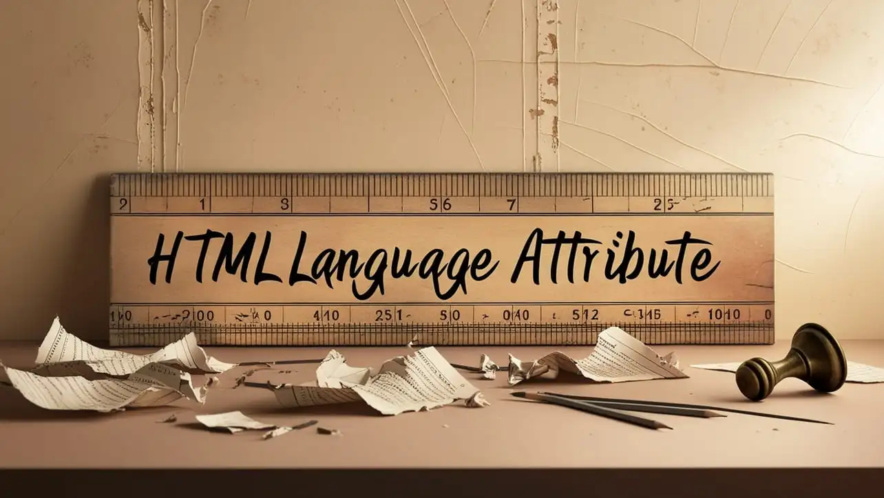 HTML language attribute tutorial — deprecated script language attribute vs lang and type