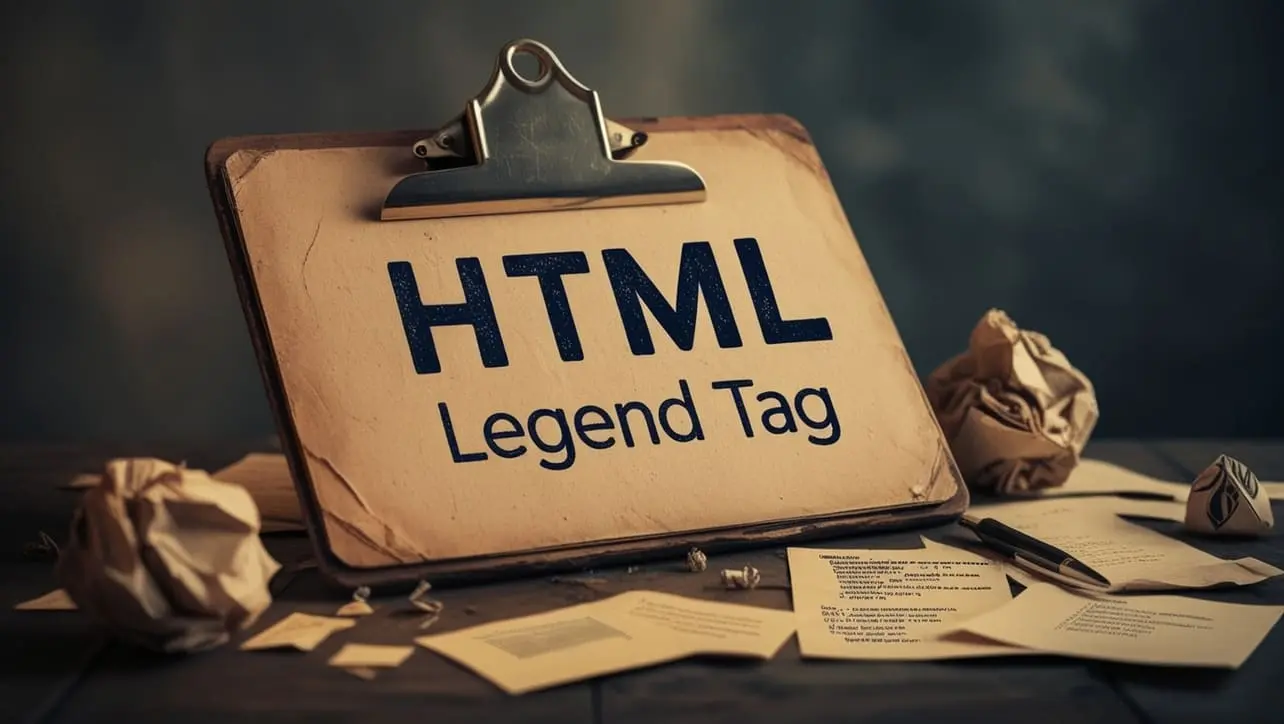HTML legend tag tutorial — caption for fieldset form groups