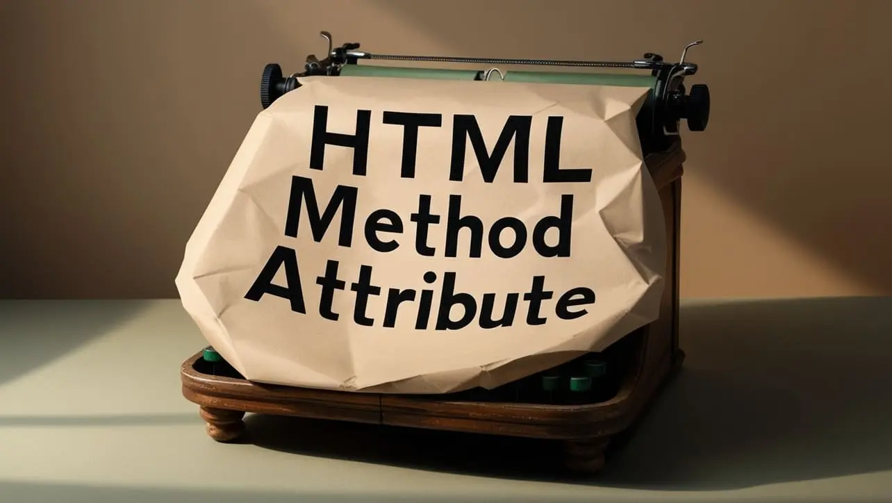 HTML method attribute tutorial — GET and POST form submission on the form element