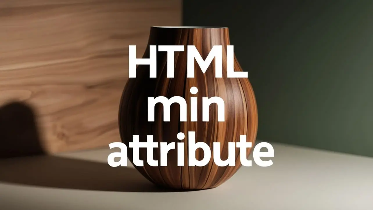 HTML min attribute tutorial — set lower limits on number date time and range form inputs