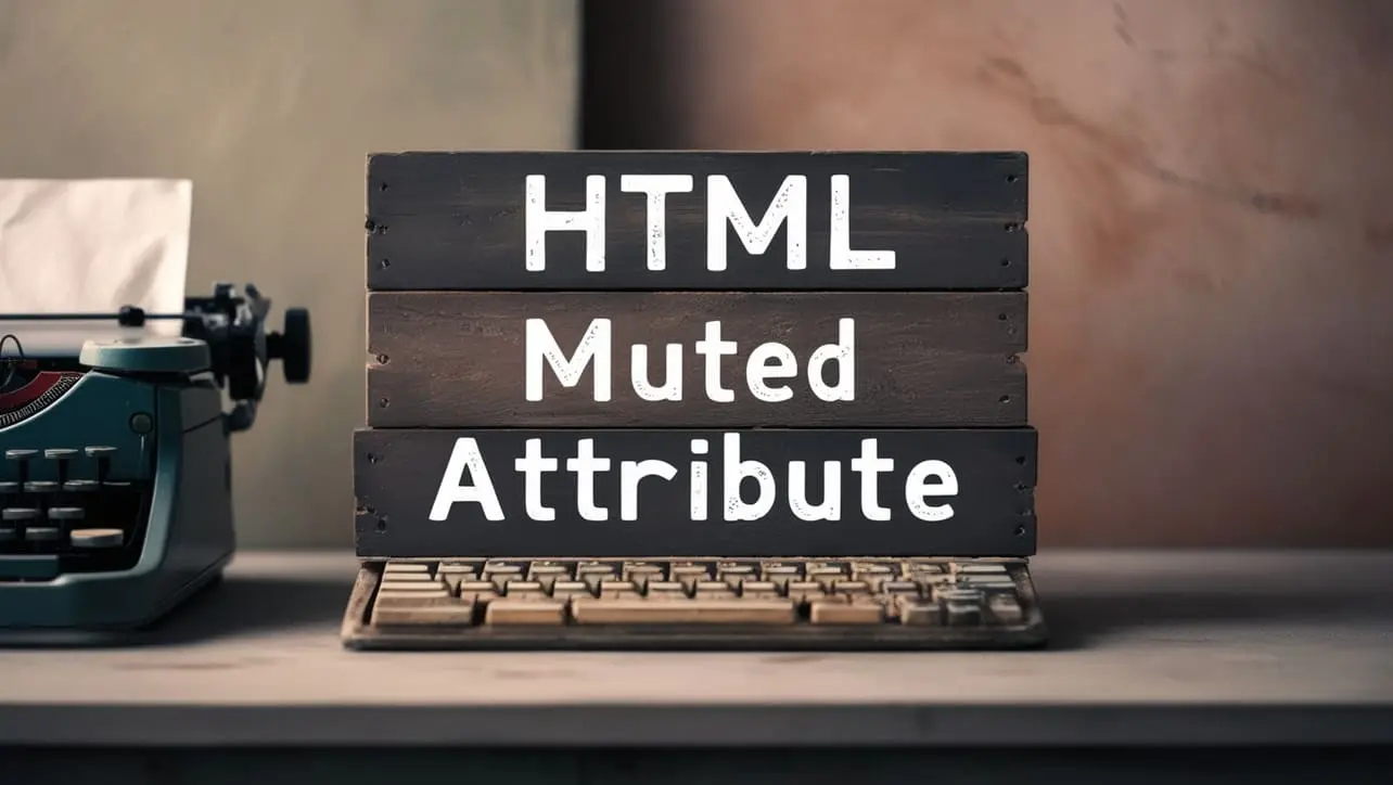 HTML muted attribute tutorial — mute video and audio elements by default
