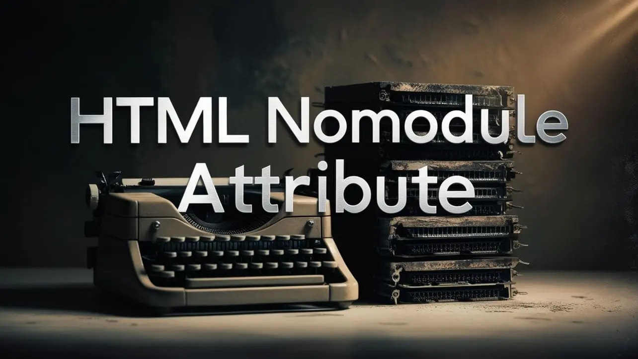 HTML nomodule attribute tutorial — legacy script fallback paired with type module ES6 scripts