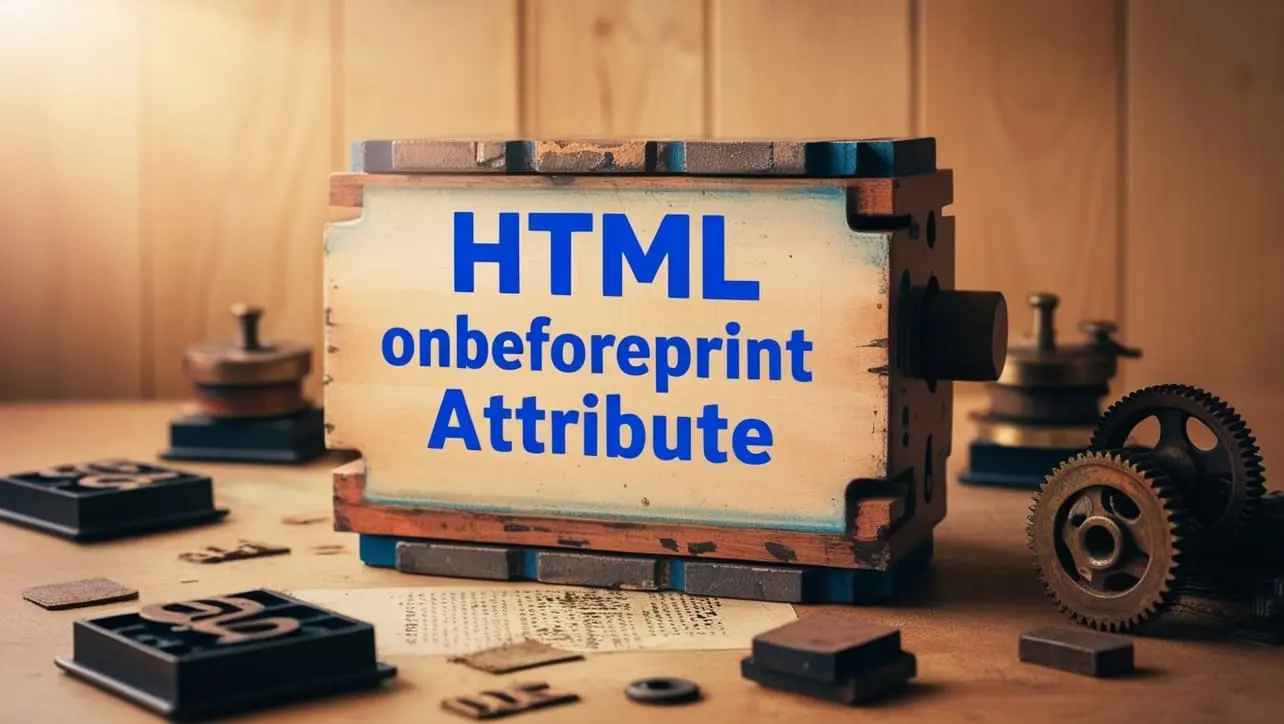 HTML onbeforeprint attribute tutorial — JavaScript before the print dialog opens