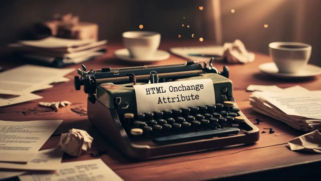 HTML onchange attribute tutorial — JavaScript when a form control value changes