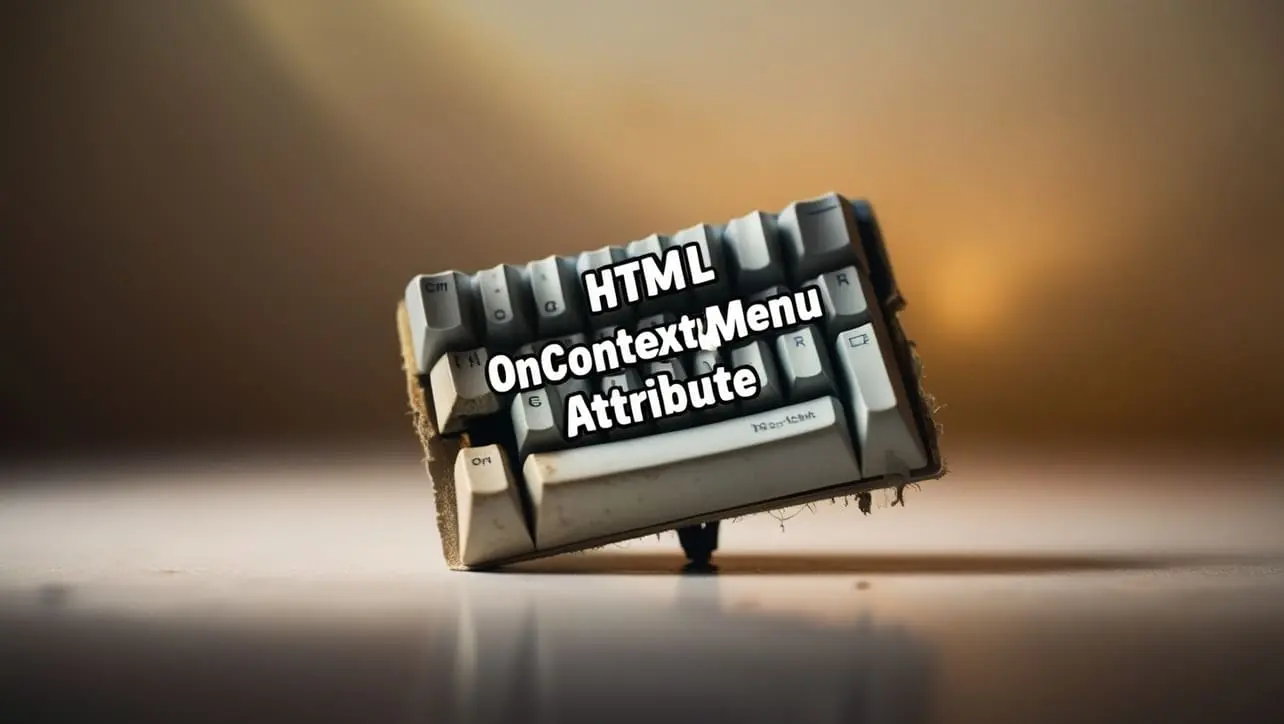 HTML oncontextmenu attribute tutorial — JavaScript on right-click context menu events