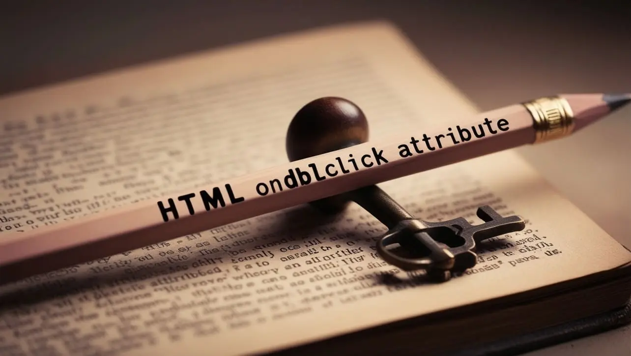 HTML ondblclick attribute tutorial — run JavaScript when a user double-clicks an element