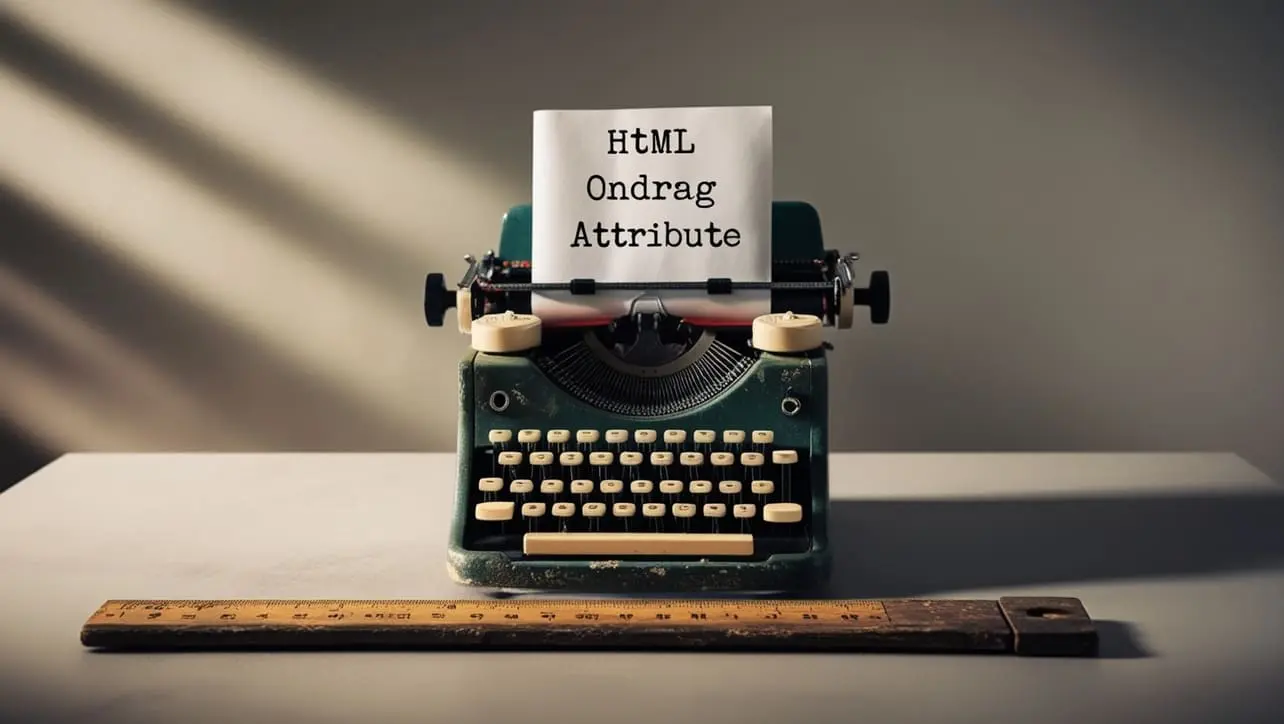 HTML ondrag attribute tutorial — run JavaScript while a draggable element is being moved