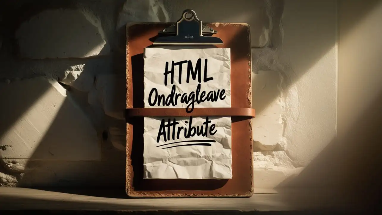 HTML ondragleave attribute tutorial — run JavaScript when a dragged item leaves a drop target