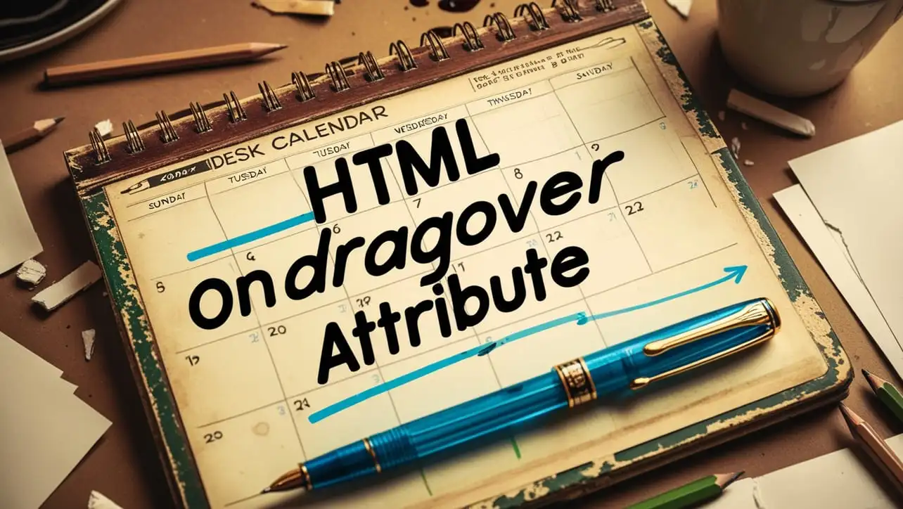 HTML ondragover attribute tutorial — run JavaScript while a dragged item hovers over a drop target