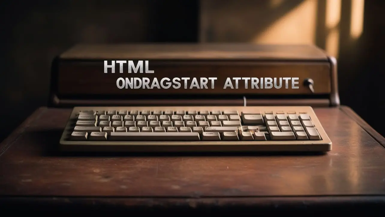 HTML ondragstart attribute tutorial — run JavaScript when a drag begins on the source element