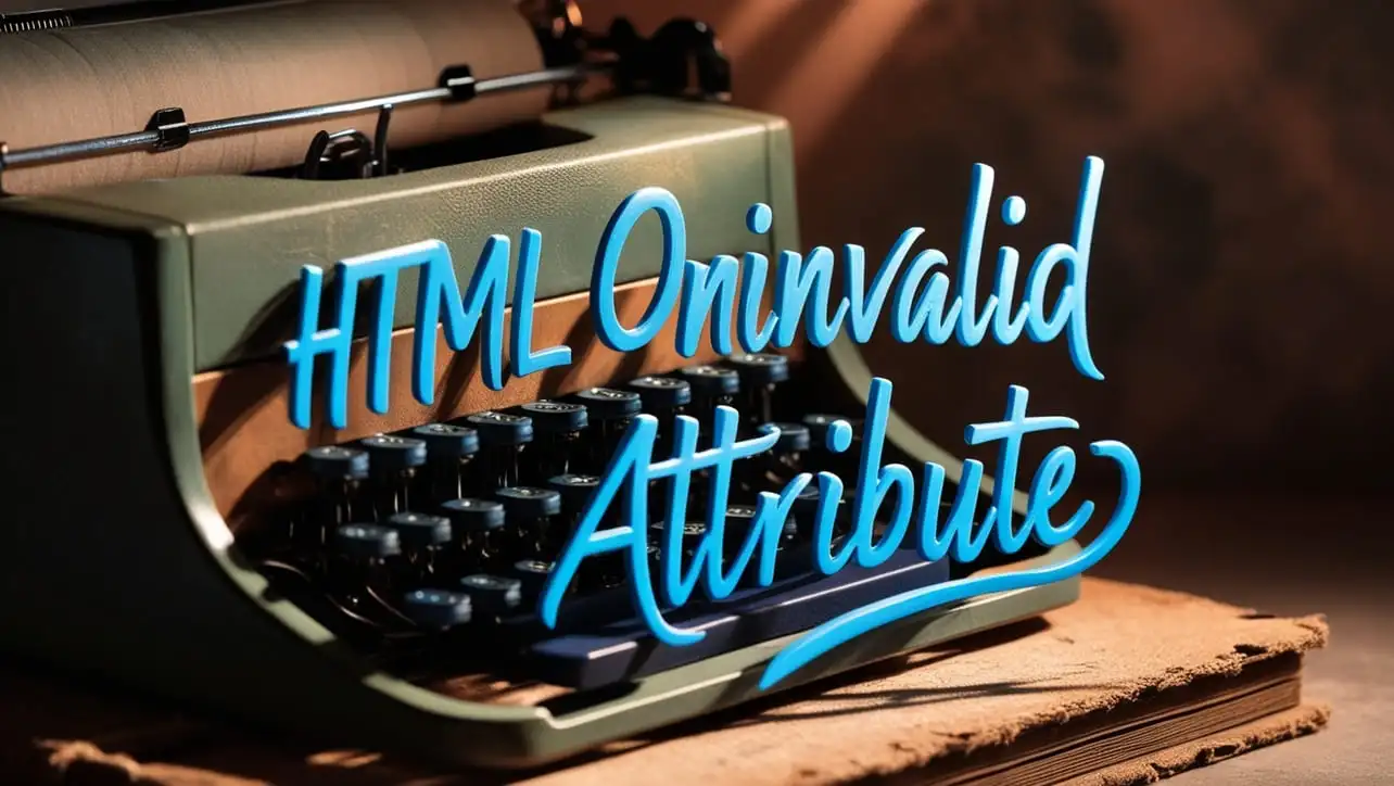HTML oninvalid attribute tutorial — JavaScript when form validation fails