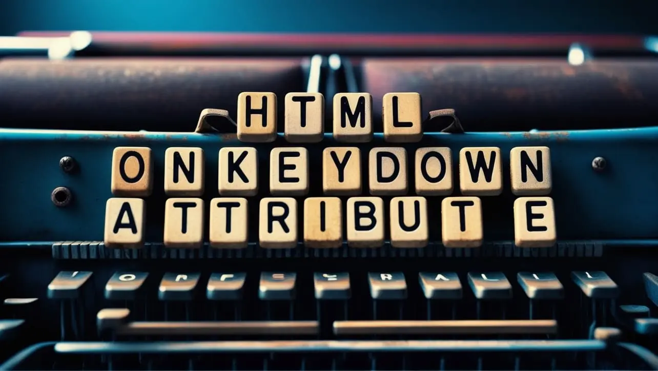 HTML onkeydown attribute tutorial — JavaScript when a keyboard key is pressed down