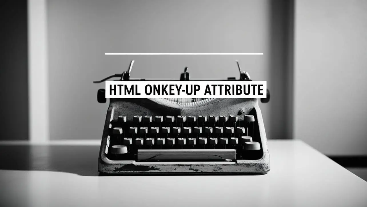 HTML onkeyup attribute tutorial — JavaScript when a keyboard key is released