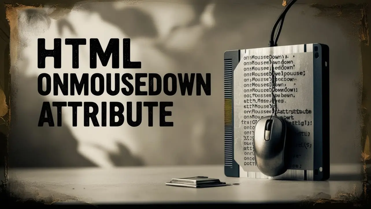 HTML onmousedown attribute tutorial — JavaScript when a mouse button is pressed down