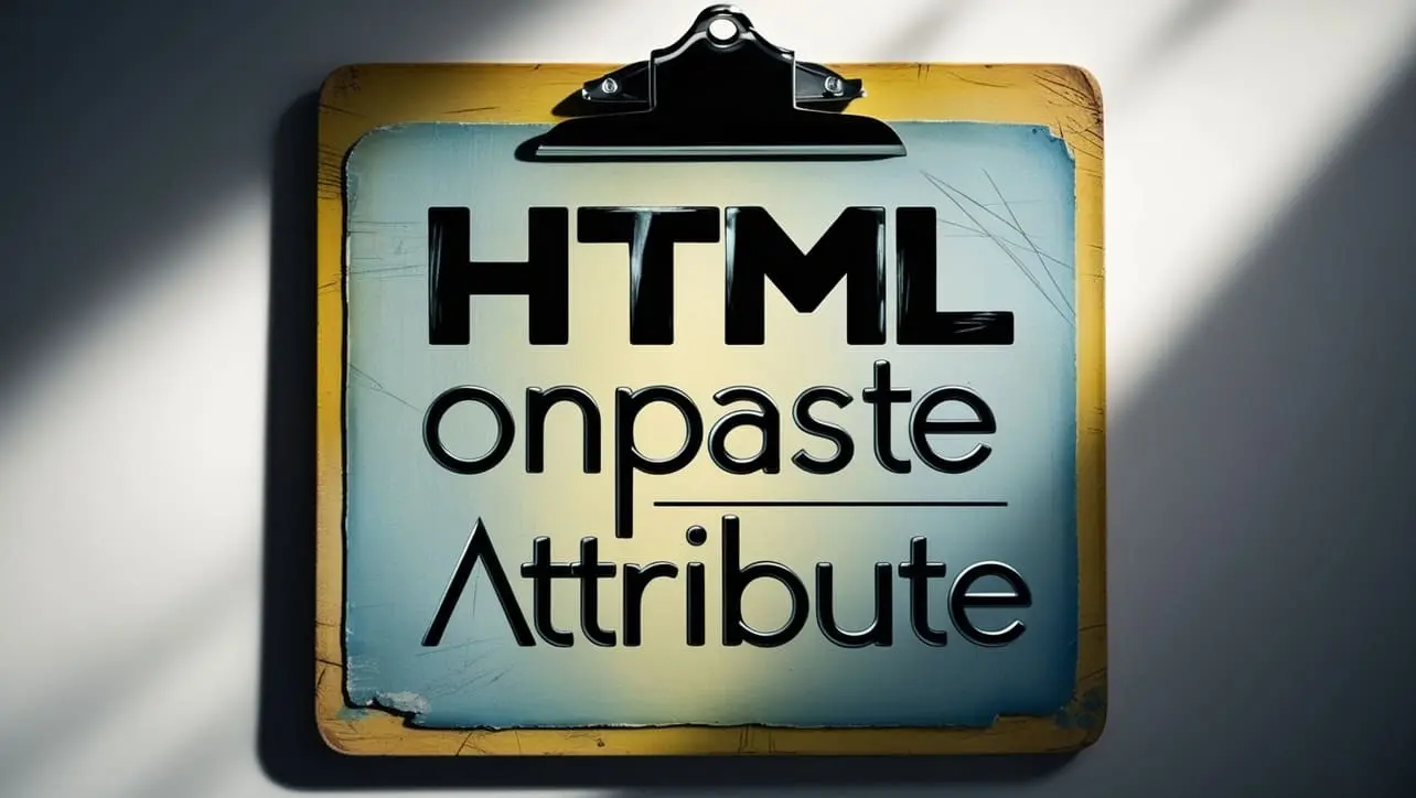 HTML onpaste attribute tutorial — JavaScript when the user pastes content
