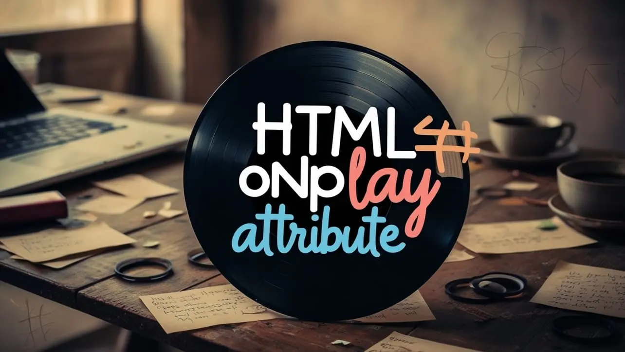 HTML onplay attribute tutorial — JavaScript when audio or video starts playing
