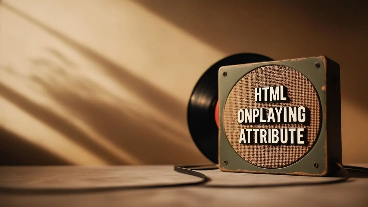 HTML onplaying attribute tutorial — JavaScript when media is actively playing