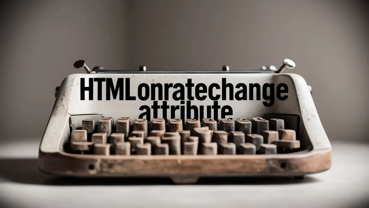 HTML onratechange attribute tutorial — JavaScript when playback speed changes