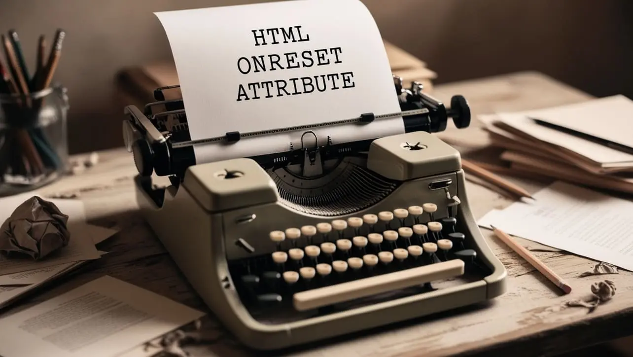 HTML onreset attribute tutorial — JavaScript when a form is reset