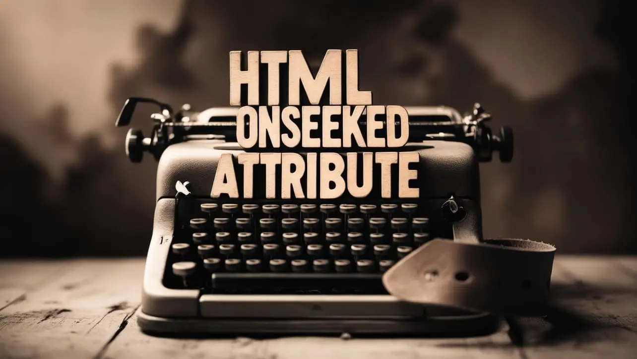 HTML onseeked attribute tutorial — JavaScript when media seek completes on audio or video