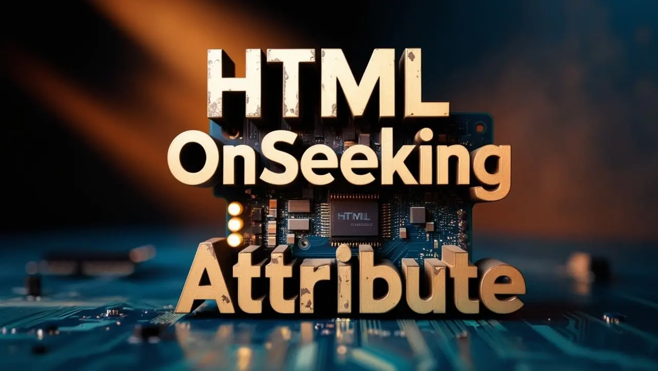 HTML onseeking attribute tutorial — JavaScript when media seek starts on audio or video