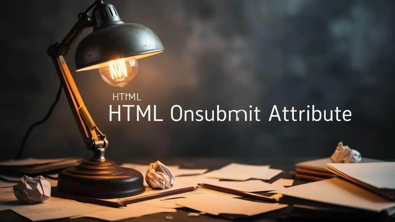 HTML onsubmit attribute tutorial — JavaScript when a form is submitted