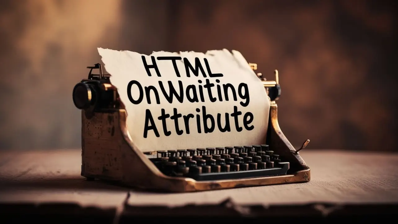 HTML onwaiting attribute tutorial — JavaScript when media playback waits for buffering on audio or video