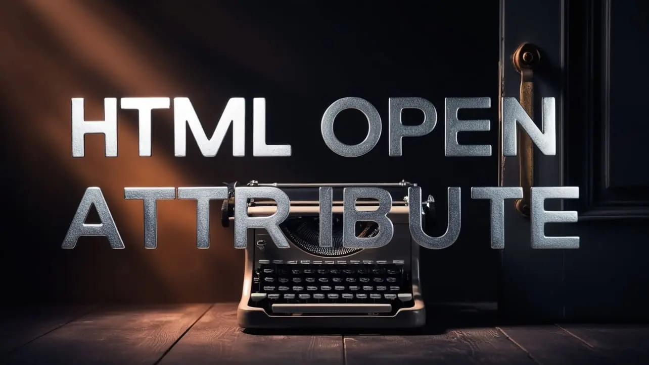 HTML open attribute tutorial — control initial expanded state on details and dialog disclosure widgets