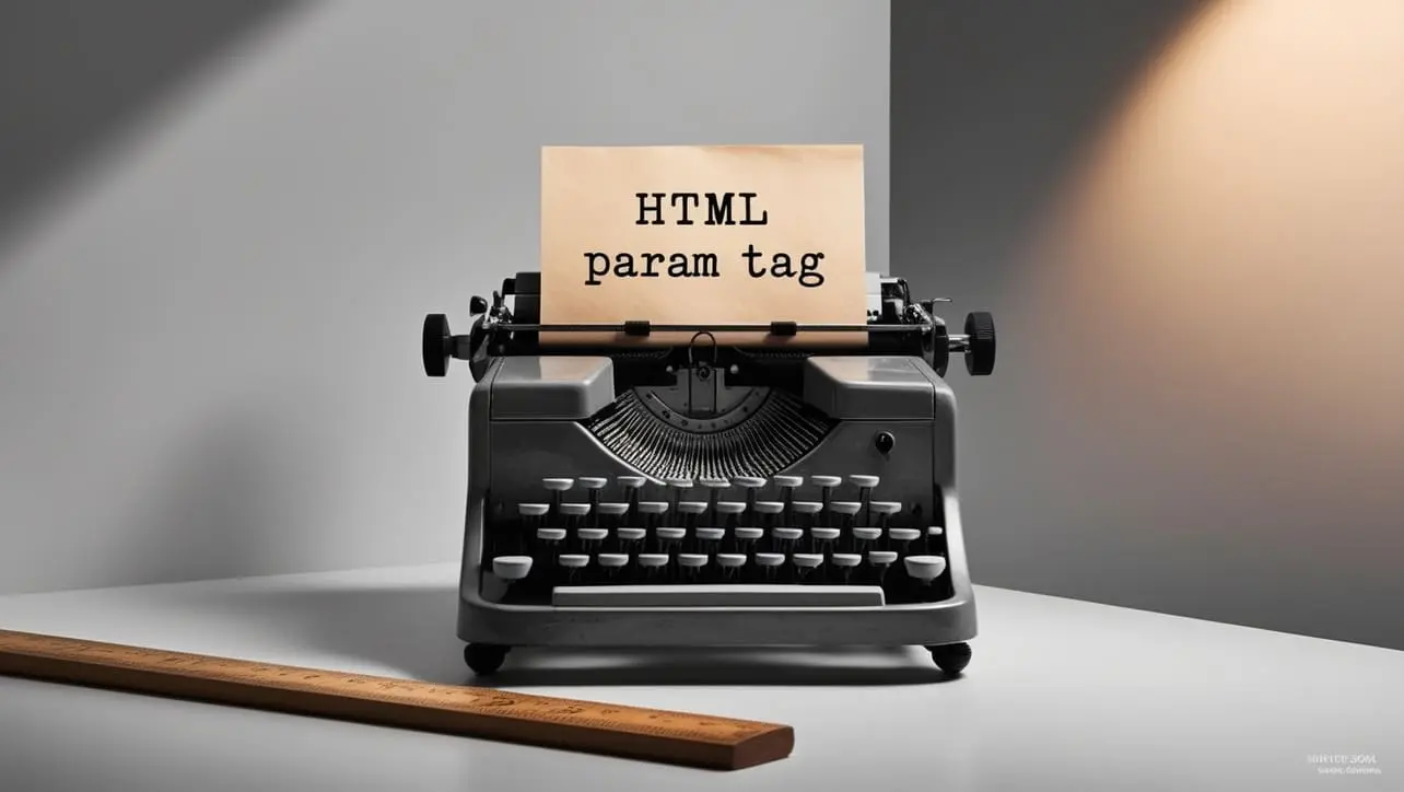 HTML param tag tutorial — name and value parameters inside object elements