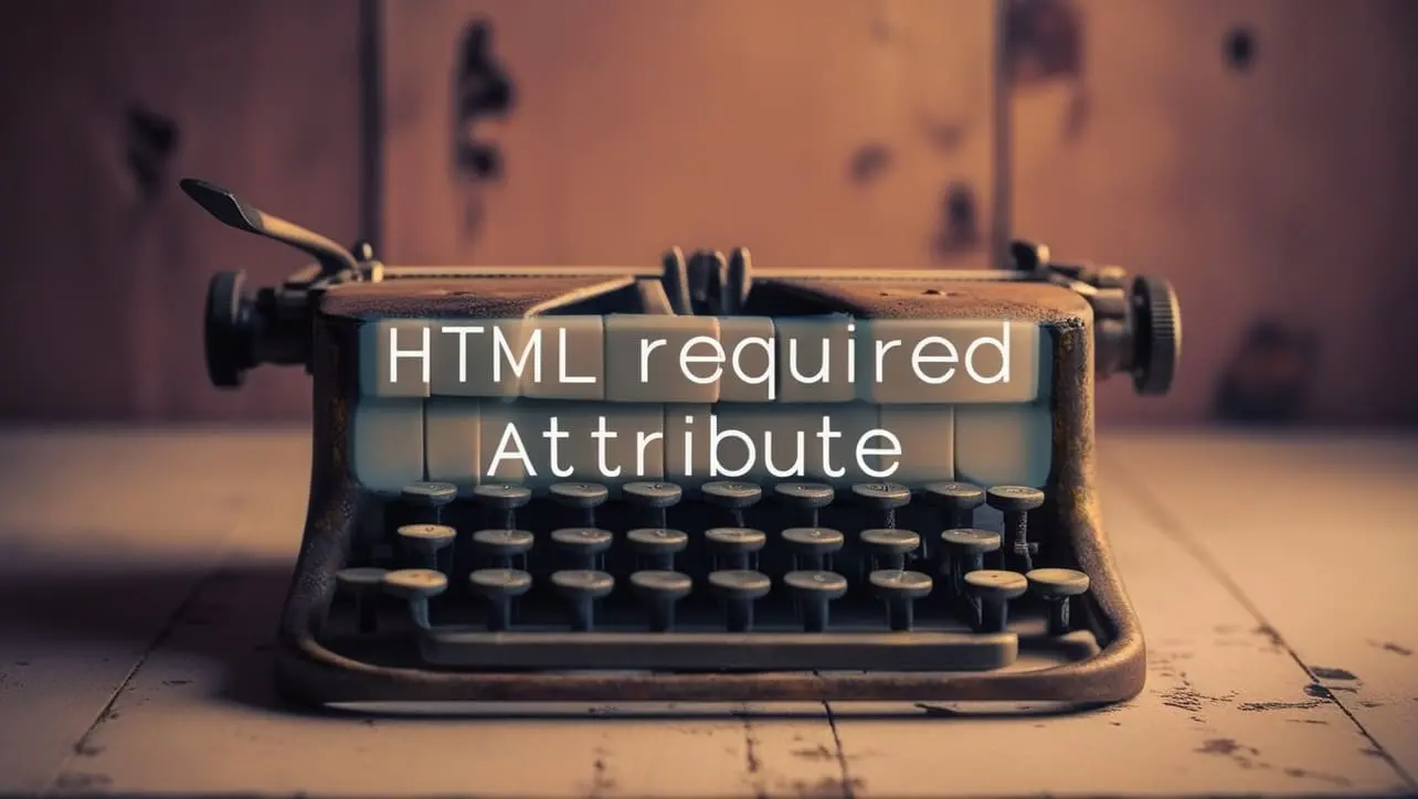 HTML required attribute tutorial — mandatory form field validation