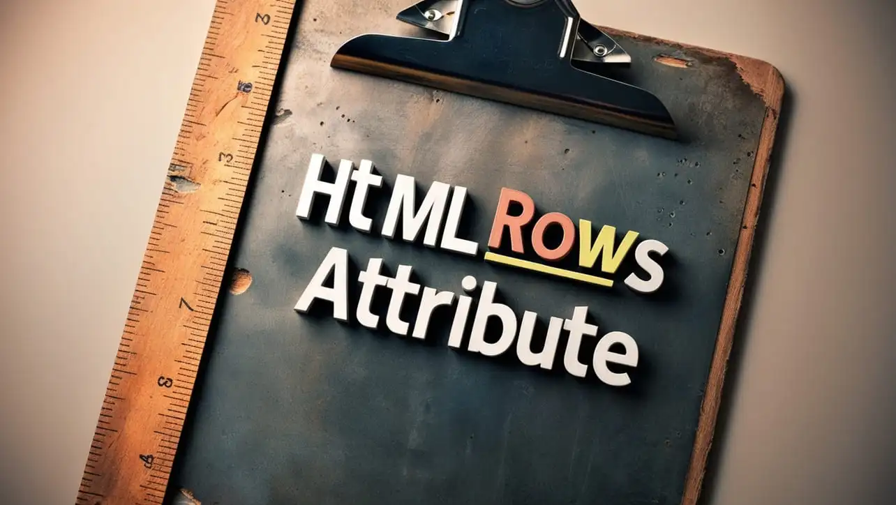 HTML rows attribute tutorial — set visible textarea height in lines