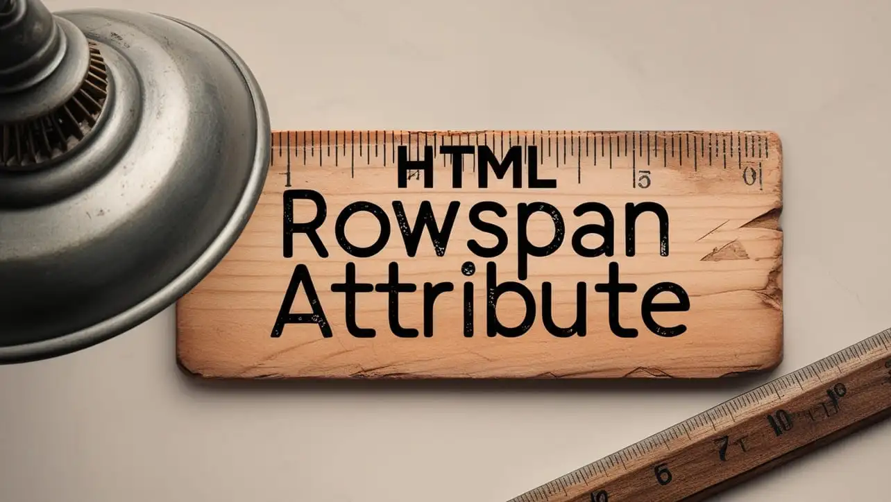 HTML rowspan attribute tutorial — merge table cells vertically with rowspan