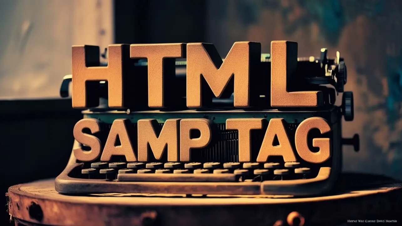 HTML samp tag tutorial — sample program output in tutorials and documentation