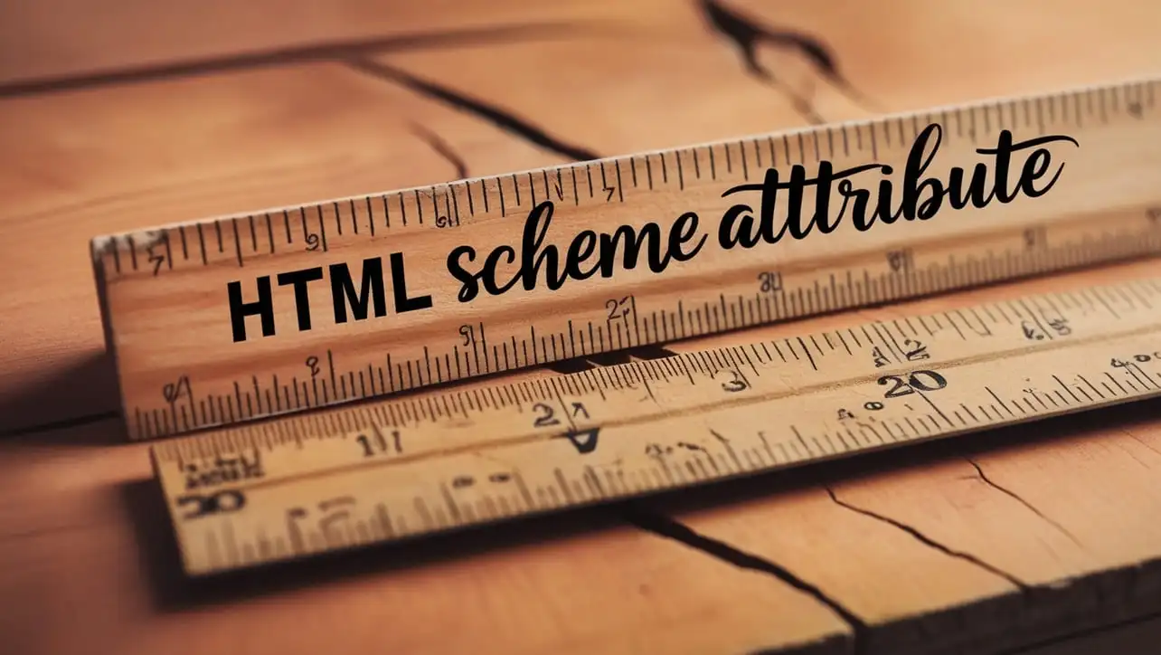 HTML scheme attribute tutorial — deprecated meta scheme attribute vs modern JSON-LD metadata
