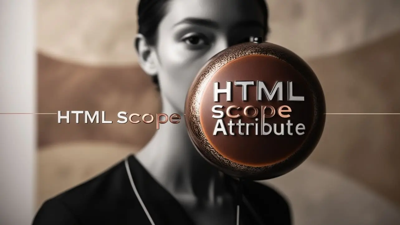 HTML scope attribute tutorial — th scope row and col for accessible table headers