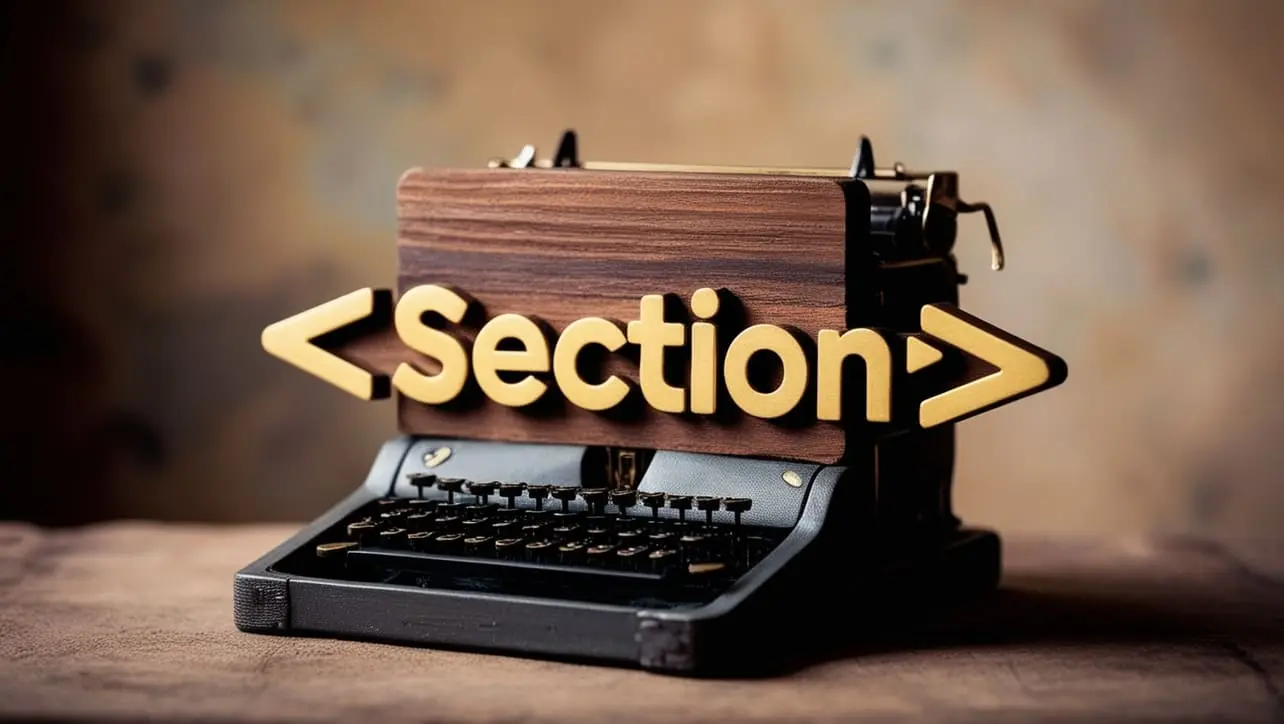 HTML section tag tutorial — organize webpage content semantically