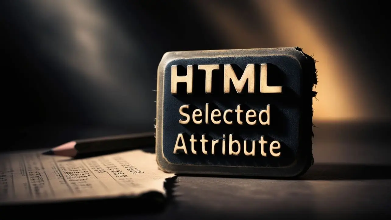 HTML selected attribute tutorial — preselect default option in select dropdown