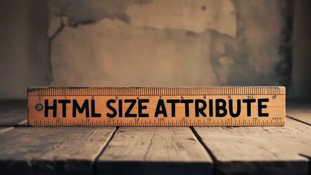 HTML size attribute tutorial — select listbox rows and input character width