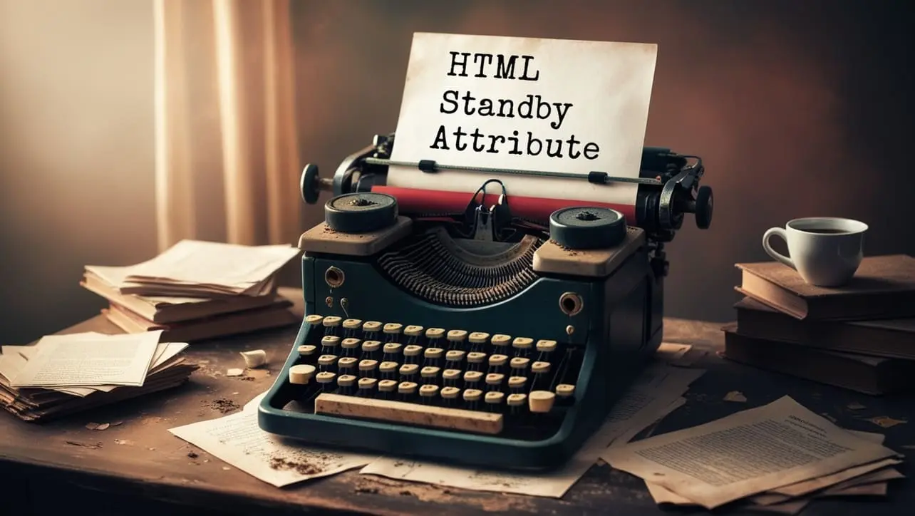 HTML standby attribute tutorial — loading message on object element